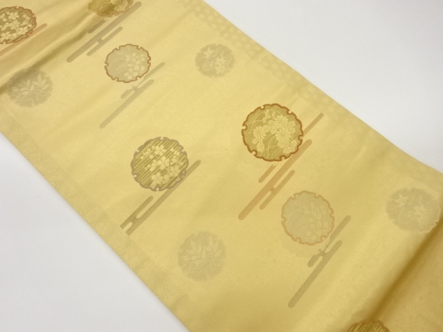 JAPANESE NAGOYA OBI / WOVEN EGASUMI PATTERN